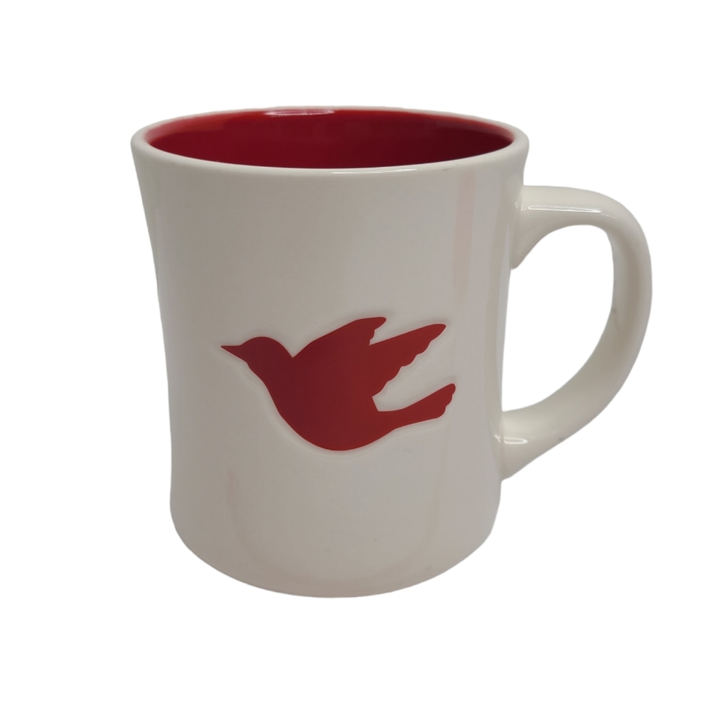 Starbucks Coffee Mug Red Bird 2008 Starbucks Coffee Company 12 Oz EUC